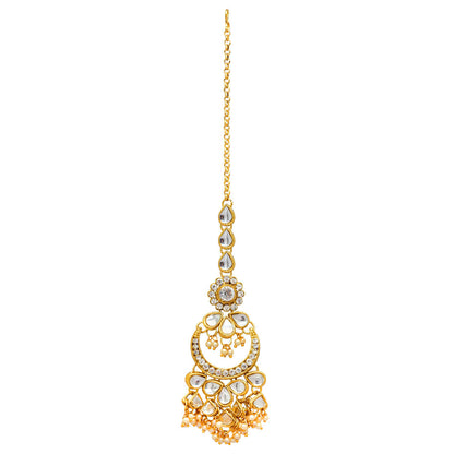White Color Kundan Necklace Set (KN131WHT)