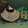 Pink & Parrot Green Color Kundan Necklace Set (KN1345PNKPGRN)