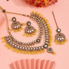 Yellow Color Kundan Necklace Set (KN1358YLW)