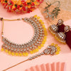 Yellow Color Kundan Necklace Set (KN1375YLW)