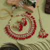 Red Color Kundan Necklace Set