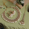 White Color Kundan Necklace Set