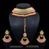 Peach Color Kundan Necklace Set (KN137PCH)