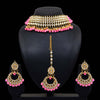 Pink Color Kundan Necklace Set (KN137PNK)