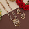 Rani Color Long Kundan Necklace Set (KN1384RNI)
