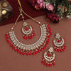 Red Color Kundan Necklace Set (KN1388RED)