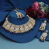 Navy Blue Color Kundan Necklace Set (KN1390NBLU)
