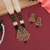 Green Color Kundan Necklace Set (KN1395GRN)