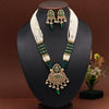 Green Color Kundan Necklace Set (KN1395GRN)