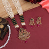 Rani & Green Color Kundan Necklace Set (KN1395RNIGRN)