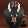 Rani & Green Color Kundan Necklace Set (KN1395RNIGRN)