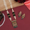 Green Color Traditional Necklace Set (KN1397GRN)