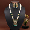 Green Color Traditional Necklace Set (KN1397GRN)