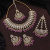 Light Purple Color Kundan Necklace Set (KN1400LPRP)