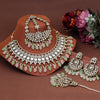 Pink & Pista Green Color Kundan Necklace Set (KN1400PNKPGRN)