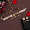 White Color Choker Kundan Necklace Set (KN1401WHT)