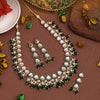 Green Color Kundan Necklace Set (KN1412GRN)