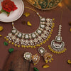 Yellow Color Kundan Necklace Set (KN1413YLW)