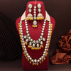 Yellow Color Kundan Necklace Set (KN1414YLW)