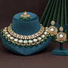 Green Color Kundan Necklace Set (KN1415GRN)