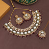 Purple Color Kundan Necklace Set (KN1415PRP)