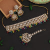 Multi Color Choker Kundan Necklace Set (KN1416MLT)