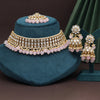 Pink Color Choker Kundan Necklace Set (KN1416PNK)