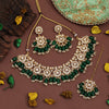 Green Color Kundan Necklace Set (KN1417GRN)