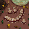 Purple Color Kundan Necklace Set (KN1417PRP)