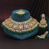 Green Color Kundan Necklace Set (KN1420GRN)