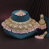 Pink Color Kundan Necklace Set (KN1420PNK)