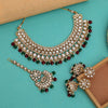 Maroon & Green Color Kundan Necklace Set (KN1421MG)