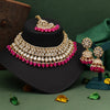 Rani Color Kundan Necklace Set (KN1421RNI)