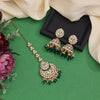 Green Color Kundan Necklace Set (KN1426GRN)