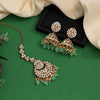 Pista Green Color Kundan Necklace Set (KN1426PGRN)