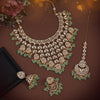 Pista Green Color Kundan Necklace Set (KN1426PGRN)