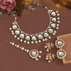 White Color Kundan Necklace Set (KN1428WHT)