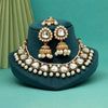 White Color Kundan Necklace Set (KN1428WHT)