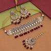 Maroon Color Choker Kundan Necklace Set (KN1429MRN)