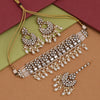 White Color Choker Kundan Necklace Set (KN1429WHT)