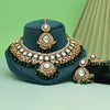 Green Color Kundan Necklace Set (KN1433GRN)