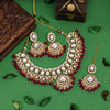 Rani Color Kundan Necklace Set (KN1433RNI)