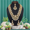 Pink & Pista Green Color Kundan Necklace Set (KN1434PNKPGRN)