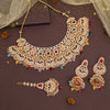 Multi Color Kundan Necklace Set (KN1437MLT)