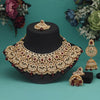 Maroon Color Kundan Necklace Set (KN1437MRN)