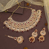 Maroon Color Kundan Necklace Set (KN1437MRN)