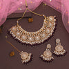 Purple Color Kundan Necklace Set (KN1438PRP)