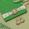 White Color Choker Kundan Necklace Set (KN1451WHT)