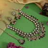 Maroon & Green Color Meena Work Kundan Necklace Set (KN1453MG)