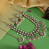 White Color Meena Work Kundan Necklace Set (KN1453WHT)